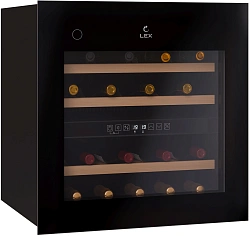 Винный шкаф Lex LWD6036BL dual zone PP 1-нокамерн. черный (CHAT500008)
