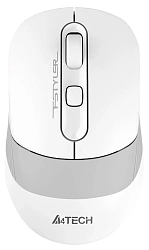 Мышь A4Tech Fstyler FB10C белый/серый оптическая 2000dpi беспров. BT/Radio USB 4but (FB10C GRAYISH WHITE)