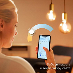Умная лампа Gauss IoT Smart Home E27 6.5Вт 720lm Wi-Fi (упак.:1шт) (1370112)