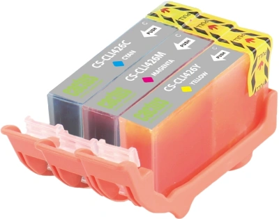 Картридж струйный Cactus CS-CLI426C/M/Y CLI-426 голубой/пурпурный/желтый набор (27мл) для Canon MG5140/5240/6140/8140/MX884