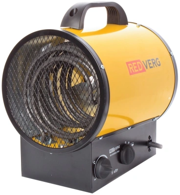 Тепловая пушка электрическая RedVerg RD-EHR5A/380 5000Вт желтый/черный