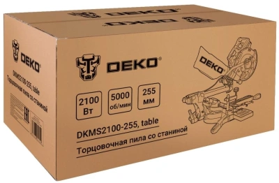 Торцовочная пила Deko DKMS2100-255 2100Вт 5000об/мин d=255мм