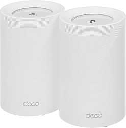 Бесшовный Mesh роутер TP-Link Deco BE65 Pro (DECO BE65 PRO(2-PACK)) BE9300 100/1000/2500/5000BASE-T белый (упак.:2шт)