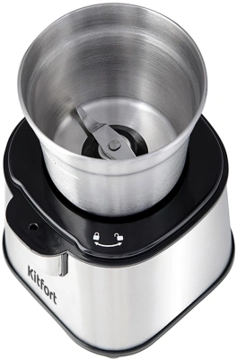 Кофемолка Kitfort КТ-1315 180Вт сист.помол.:ротац.нож вместим.:60гр серебристый