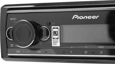 Автомагнитола Pioneer MVH-S520BT 1DIN 4x50Вт AUX DSP 3 RDS