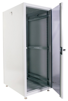 Шкаф коммутационный ЦМО (ШТК-Э-24.6.6-13АА) напольный 24U 600x600мм пер.дв.стекл металл 2 бок.пан. направл.под закл.гайки 540кг серый 515мм 51кг 180град. 1187мм IP20 сталь
