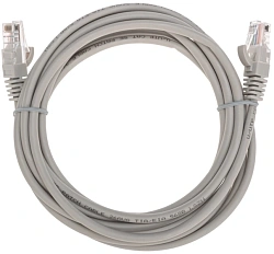 Патч-корд Rexant 02-0100-3 U/UTP RJ-45 вил. кат.5E 3м серый LSZH