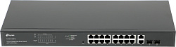 Коммутатор TP-Link TL-SG1218MPE (L2) 18x1Гбит/с 2xКомбо(1000BASE-T/SFP) 16PoE+ 192W управляемый