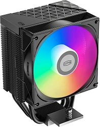 Устройство охлаждения(кулер) PcCooler R300 ARGB Soc-AM5/AM4/1200/1700/1851 черный 4-pin 18-30dB Al+Cu 150W Ret (R300-BKAWYX-US)