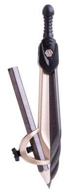 Циркуль Deli EG30404 корпус ассорти металл в компл.:линейка/транспортир/2 угольника/карандаш/ластик/точилка