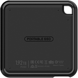 Накопитель SSD Silicon Power USB-C 512Gb SP512GBPSDPC60CK PC60 1.8" черный