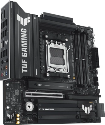 Материнская плата Asus TUF GAMING B850M-PLUS WIFI SocketAM5 AMD B850 4xDDR5 mATX AC`97 8ch(7.1) 2.5Gg RAID+HDMI+DP