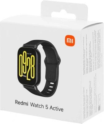 Смарт-часы Xiaomi Redmi Watch 5 Active 2" LCD корп.черный рем.черный разм.брасл.:135-205мм (BHR8784GL)