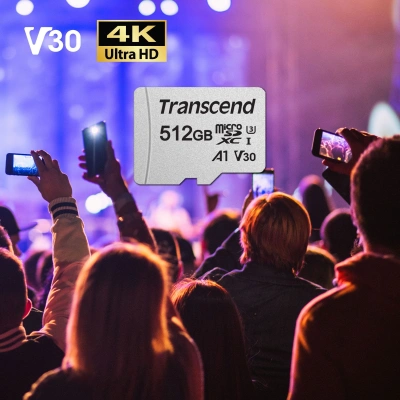Флеш карта microSDXC 512GB Transcend TS512GUSD300S-A 300S + adapter