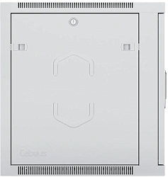 Шкаф коммутационный Cabeus (SH-05F-12U60/45-R) настенный 12U 600x450мм пер.дв.стекл 50кг серый 390мм IP20 сталь