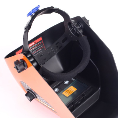 Маска сварщика Patriot 350D филь.:хамел. кл.:1/1/1/2 см.экр.90x35мм оранжевый (880504745)