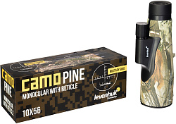 Монокуляр Levenhuk 10-10x 56мм Camo Pine 10x56 камуфляж (81947)