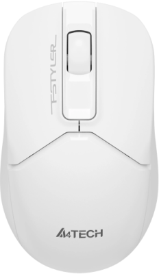 Мышь A4Tech Fstyler FG12S белый оптическая 1200dpi silent беспров. USB 3but