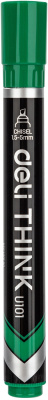 Набор маркеров перманентных Deli EU10150-P Think скошенный пиш. наконечник 1.5-5мм зеленый коробка картонная (12шт.)