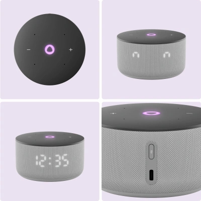 Умная колонка Yandex Станция Мини 3 Алиса серый 12W 1.0 BT/Wi-Fi (YNDX-00027GRY)