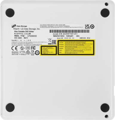Привод DVD-RW LG GP60NW60 белый USB ultra slim внешний RTL