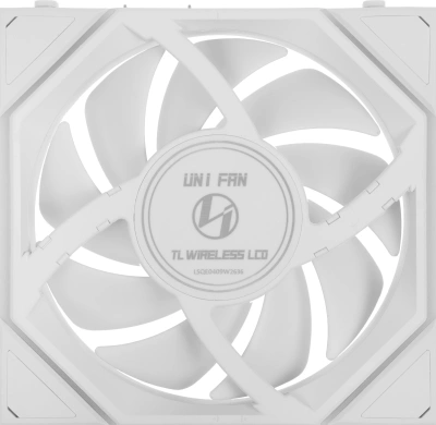 Вентилятор для корпуса Lian-Li Uni Fan TL Wireless LCD 120 LCD Reverse ARGB 120х124.5x28 белый 4-pin 31дБ (G99.12RTLLCD1W1W.R0) Ret