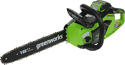 Цепная пила Greenworks GD40CS18 аккум. дл.шины:16" (40cm) 1аккум. 2Ач ЗУ (2005807UA)