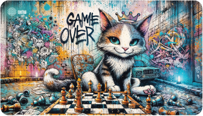 Коврик для мыши Cactus Game Over 700x400x4мм (CS-MP-COR01XLL)