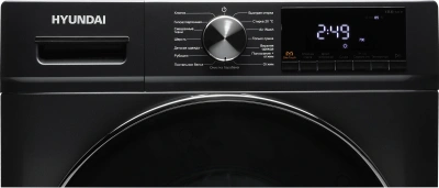 Стиральная машина Hyundai WFD9403 класс: B загр.фронтальная макс.:10кг (с сушкой) темно-серый инвертер