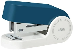 Степлер мини Deli EK203-BL EK203 24/6 26/6 (15листов) встроенный антистеплер синий 15скоб металл/пластик коробка