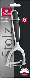 Овощечистка Rondell Stolz RD-1781 стальной/черный упак.:картонная подложка