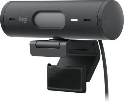 Камера Web Logitech HD Webcam Brio 500 черный 4Mpix (1920x1080) USB Type-C с микрофоном (960-001424)