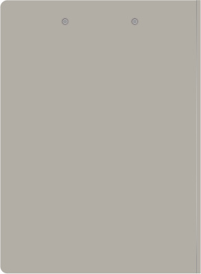 Папка клип-борд Бюрократ -PD602GREY A4 пластик 1.2мм серый с крышкой
