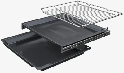 Духовой шкаф Электрический Bosch HMG976RB1S черный