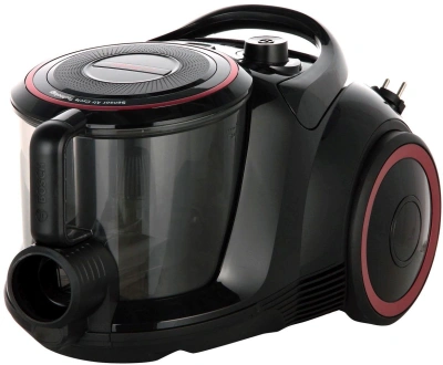 Пылесос Bosch BGS41POW1 700Вт черный/красный