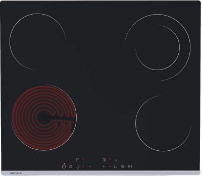 Варочная поверхность Krona Luna черный/нержавеющая сталь