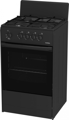 Плита Газовая Darina S GM 441 001 At антрацит/черный (без крышки) реш.сталь