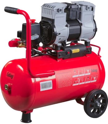 Компрессор поршневой Fubag OLS 190/24 CM1.6 безмасляный 190л/мин 24л 1200Вт красный/черный