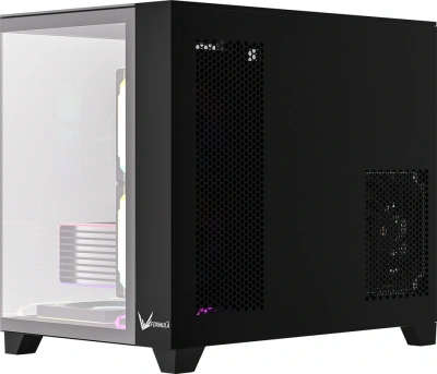 Корпус Formula Crystal Z9ML Floe черный без БП mATX 4x120mm 2xUSB3.0 audio bott PSU