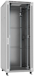 Шкаф коммутационный Cabeus (SH-05C-42U80/80) напольный 42U 800x800мм пер.дв.стекл металл 800кг RAL 7035 700мм 2055мм IP20 сталь
