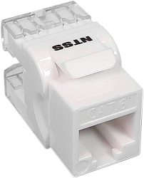 Модуль NTSS NTSS-KJ-UTP-RJ45-6-180-WT информ. KeystoneRJ45 кат.6 UTP бел.