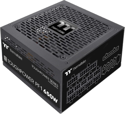 Блок питания Thermaltake ATX 650W Toughpower PF1 80+ platinum (20+4pin) APFC 140mm fan color LED 9xSATA Cab Manag RTL