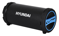 Колонка порт. Hyundai H-PAC220 черный/голубой 10W 1.0 BT/3.5Jack/USB