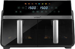 Аэрогриль Vitek VT-AF1001 2400Вт черный/серебристый