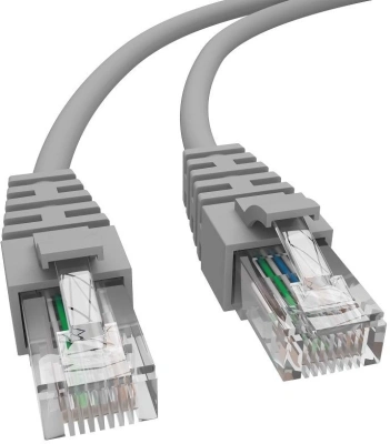 Патч-корд NTSS NTSS-PC-UTP-RJ45-6-2.0-LSZH-GY UTP RJ-45 вил.-вилка RJ-45 кат.3 2м серый LSZH 24AWG