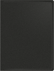 Папка метал.зажим Silwerhof Eco SE-04CBLK A4 пластик 0.5мм черный