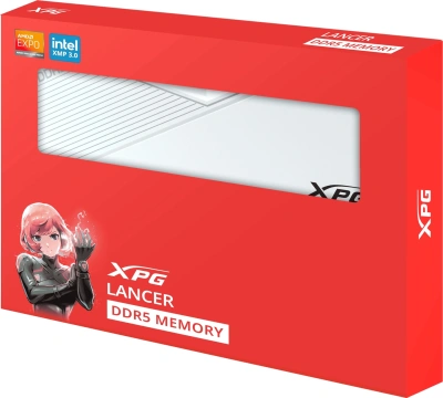 Память DDR5 2x32GB 6000MHz A-Data AX5U6000C3032G-DCLAWH XPG Lancer RTL Gaming PC5-48000 CL30 DIMM 288-pin 1.35В kit dual rank с радиатором Ret