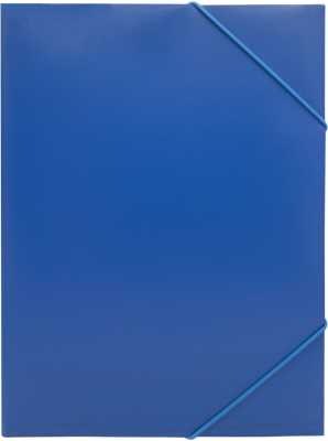 Папка на резинке Silwerhof Eco A4 пластик 0.5мм кор.15мм синий