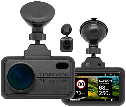 Видеорегистратор TrendVision TDR-721S EVO PRO черный 5Mpix 1296x2304 1296p 170гр. GPS NTK96675