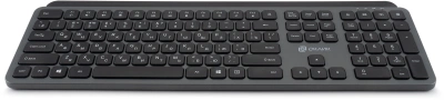 Клавиатура Оклик K859W серый/черный USB беспроводная slim Multimedia (2002136)